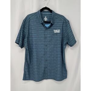Kuhl Shirt Xl Men Blue Short Sleeve Button Up Sam Adam’s Hiking Outdoor Summer